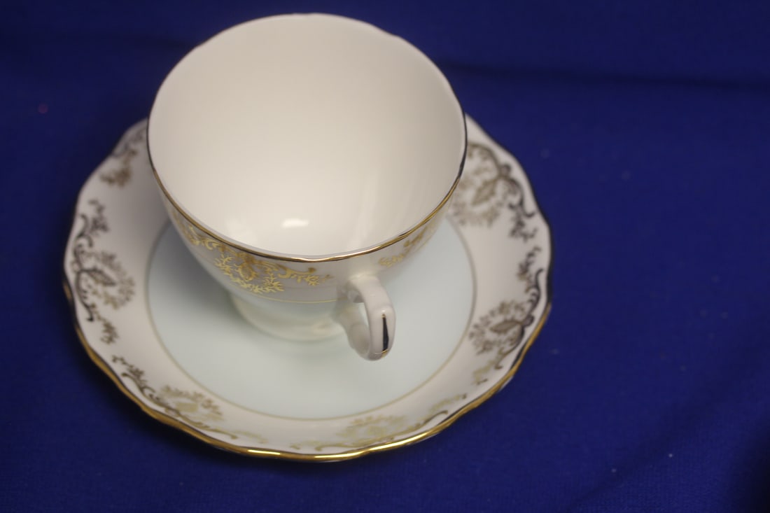 English Bone Chine Royal Vale Cup and Saucer: saucer= 5 5/8" in diameter