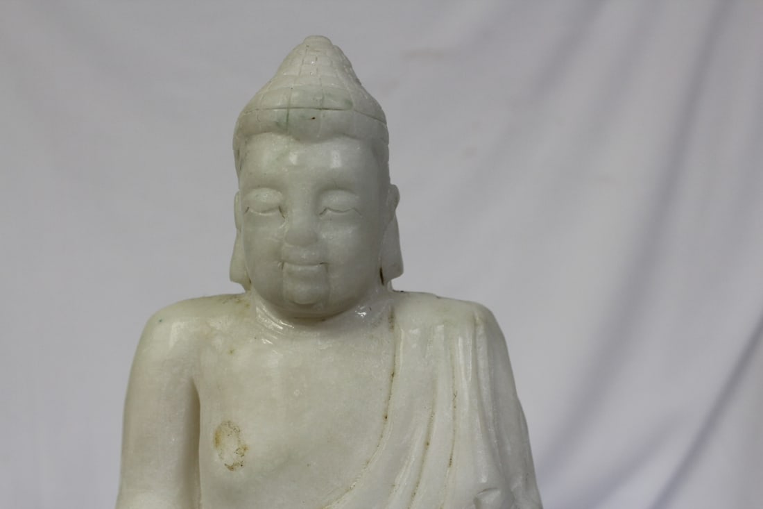 A Chinese Solid Marble Statue - 5