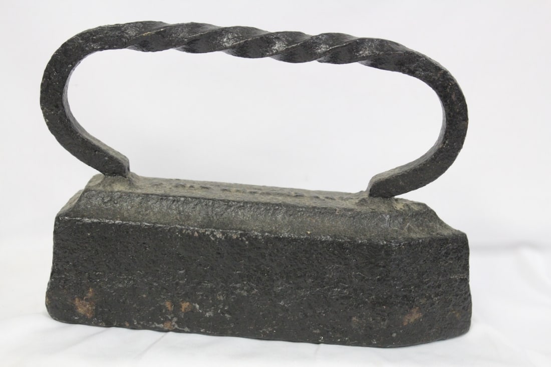 An Iron Door Stop?: Signed - very heavy - 10 inches long