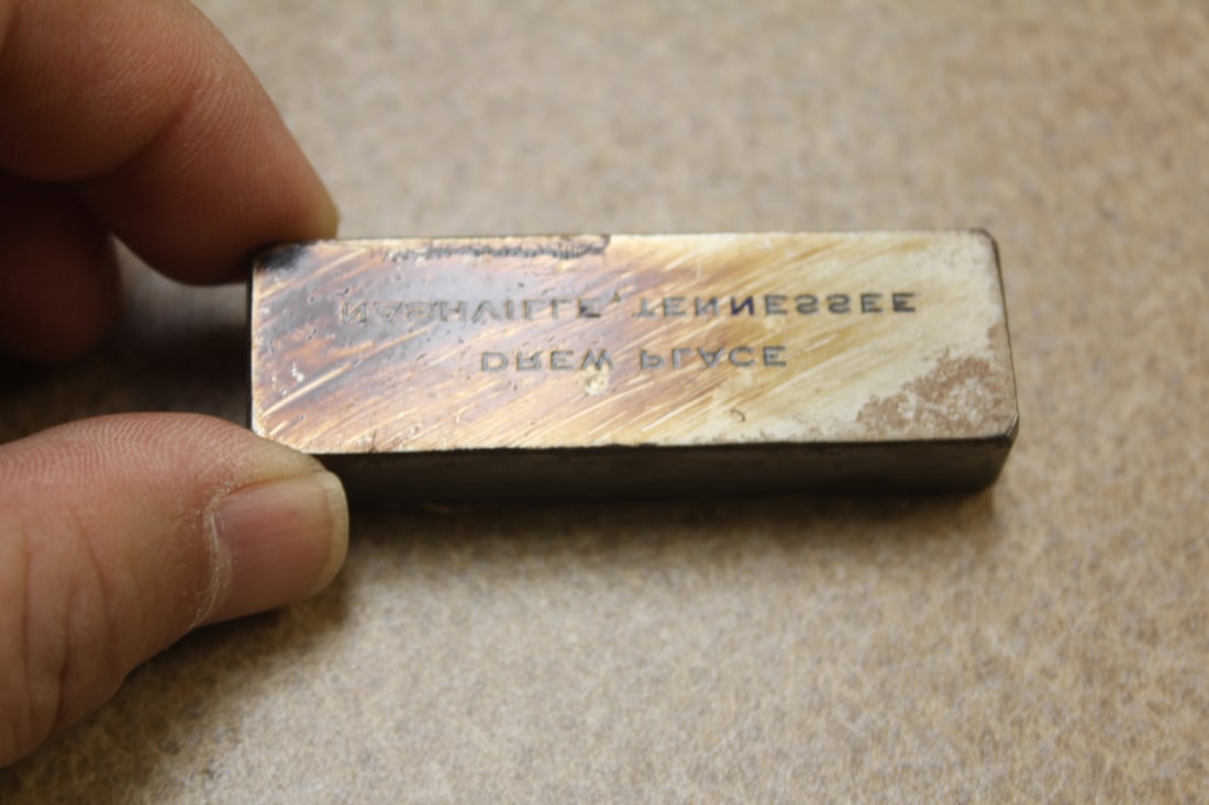 Metal Plate: 2 1/2" across