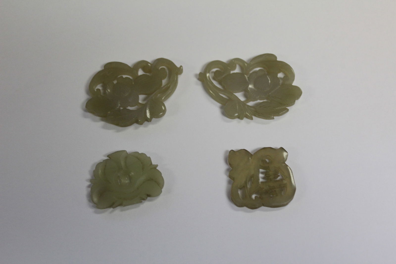 Lot of Four Carved Jade Articles (1 of 4)