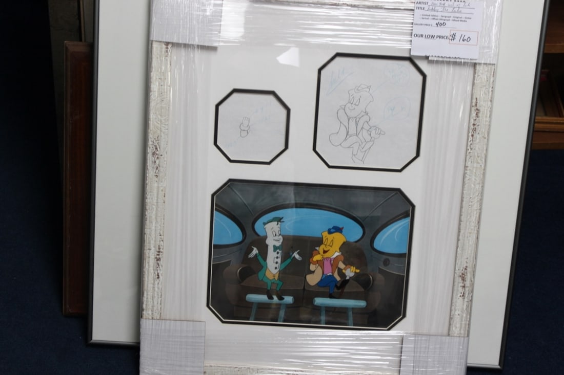 Tubby the Tuba Framed Cell: Appearred to be signed by Artist - Overall= 26" x 20 1/2"