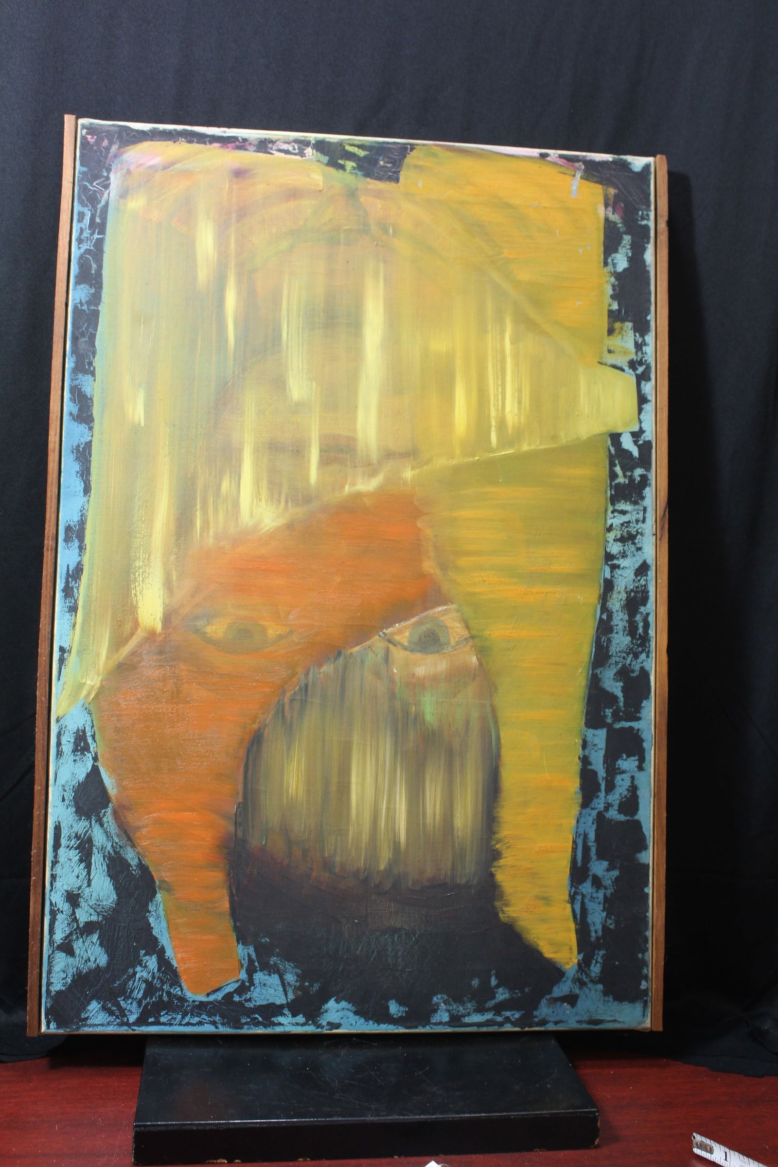 Probably 1960's Psychadelic Oil on Canvas Painting (1 of 6)