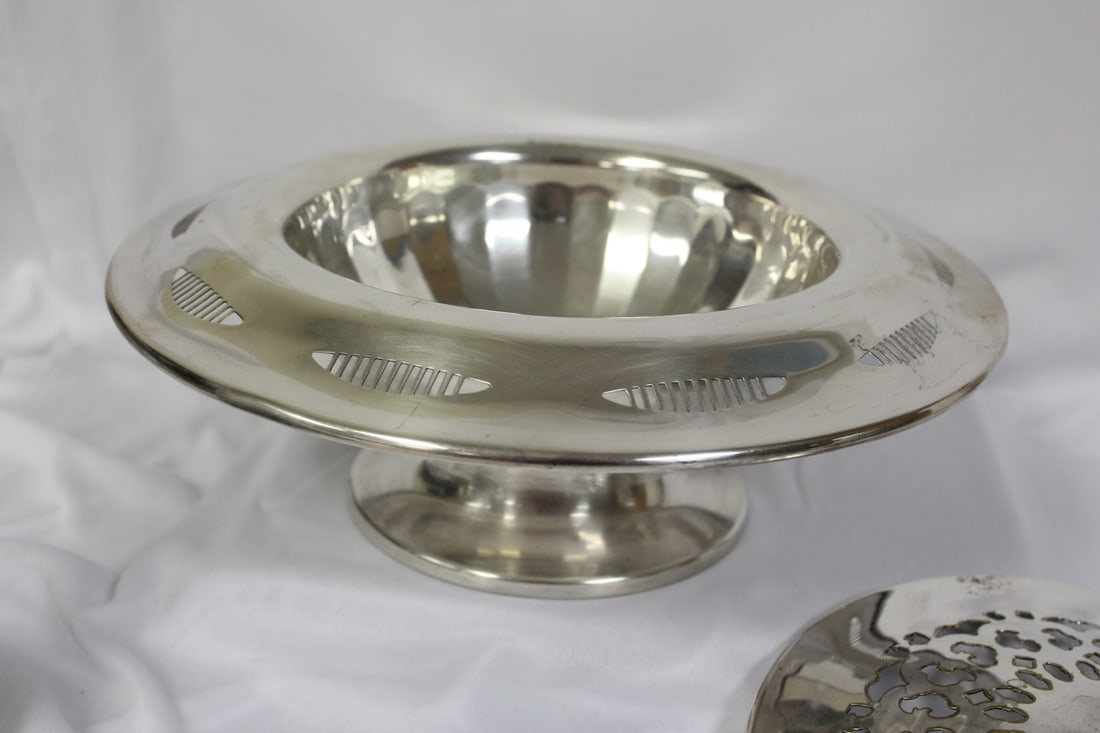 Silverplated Serving Dish with Lid - 2