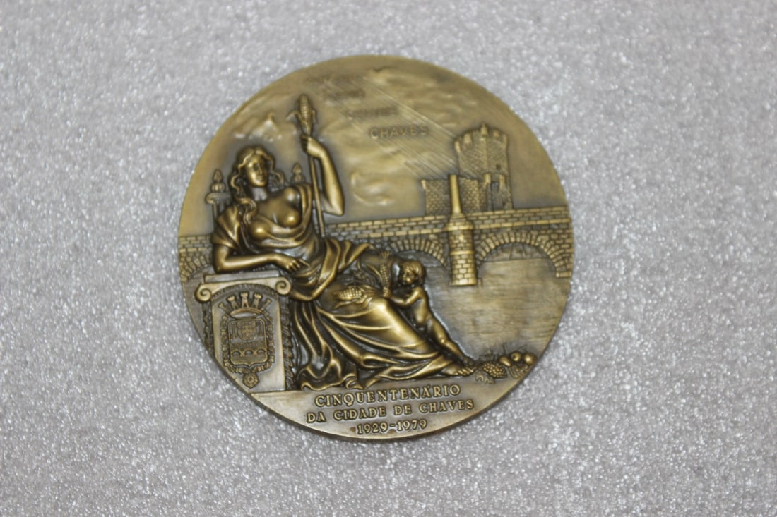 A Bronze Commemorative Coin or Medal: 3 1/2" in diameter - possibly limited edition