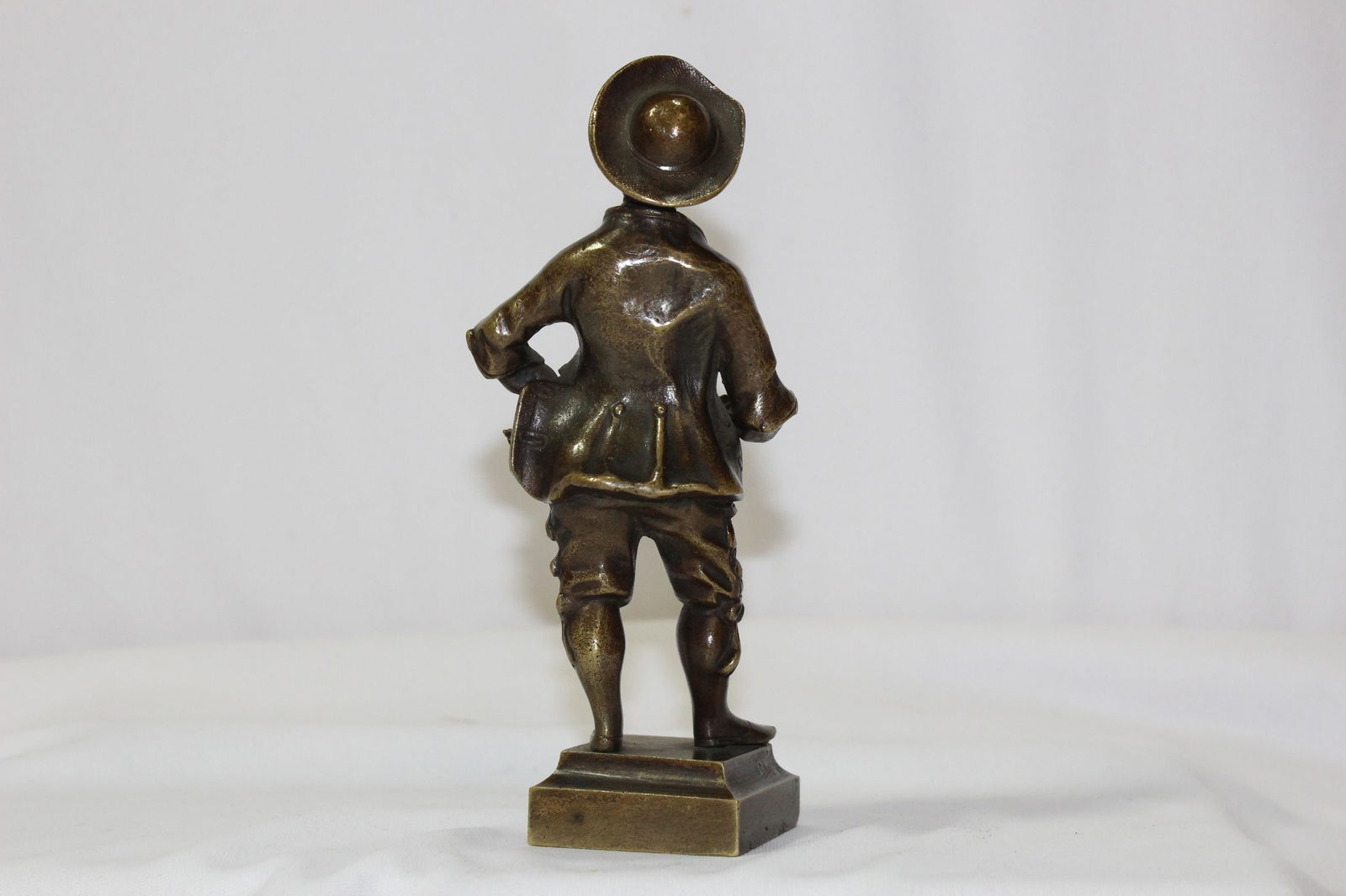 A Solid Bronze Boy Figurine - 3