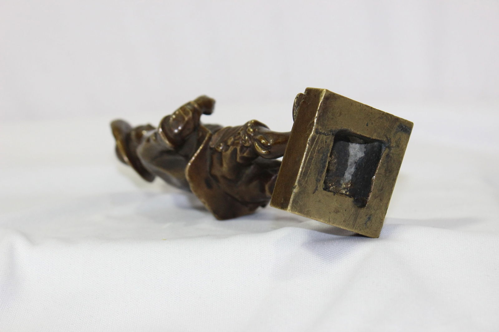 A Solid Bronze Boy Figurine - 5