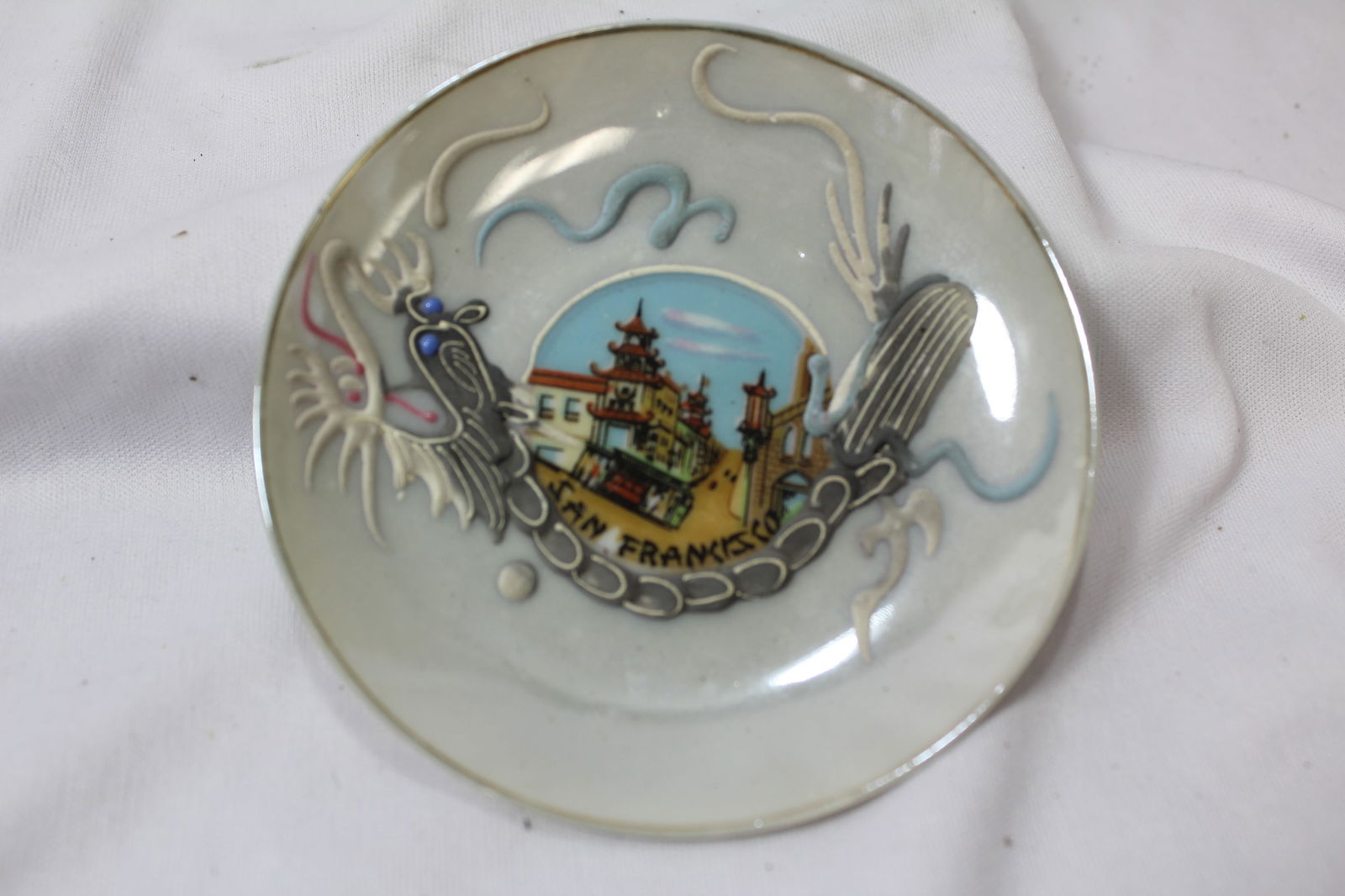 A Decorative Japanese Small Plate (1 of 3)