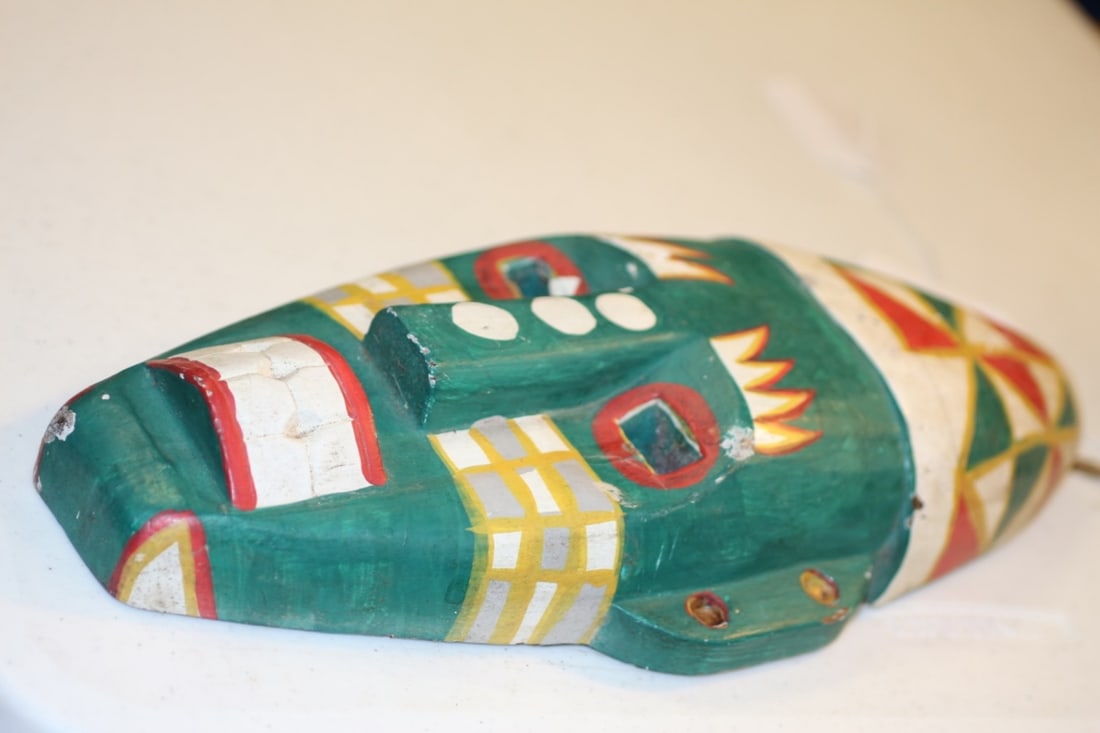 A Decorative Mask: 13 3/4" long