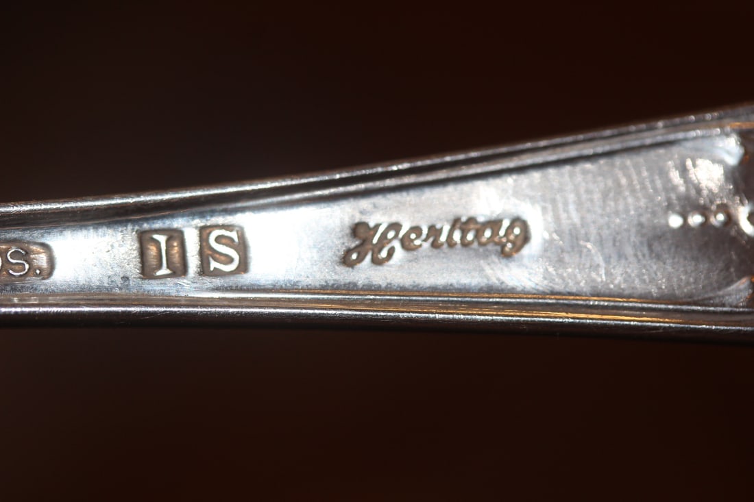 Silverplate Serving Fork and Spoon - 4