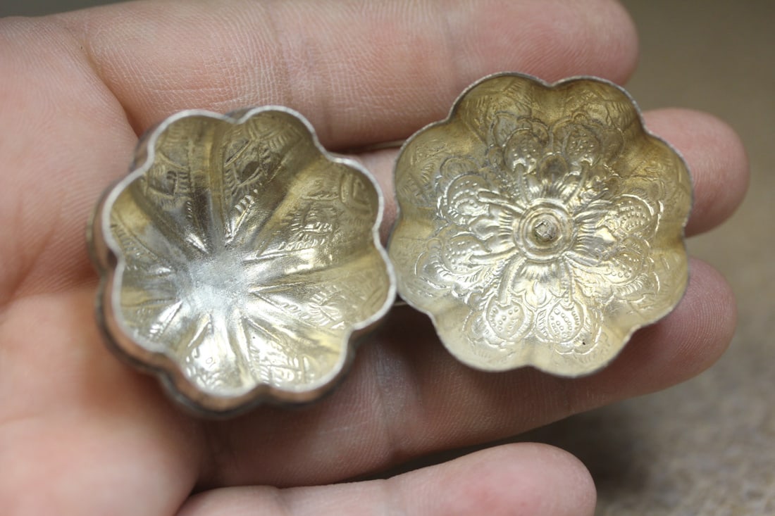 Oriental pumpkin silver trinket box - 7