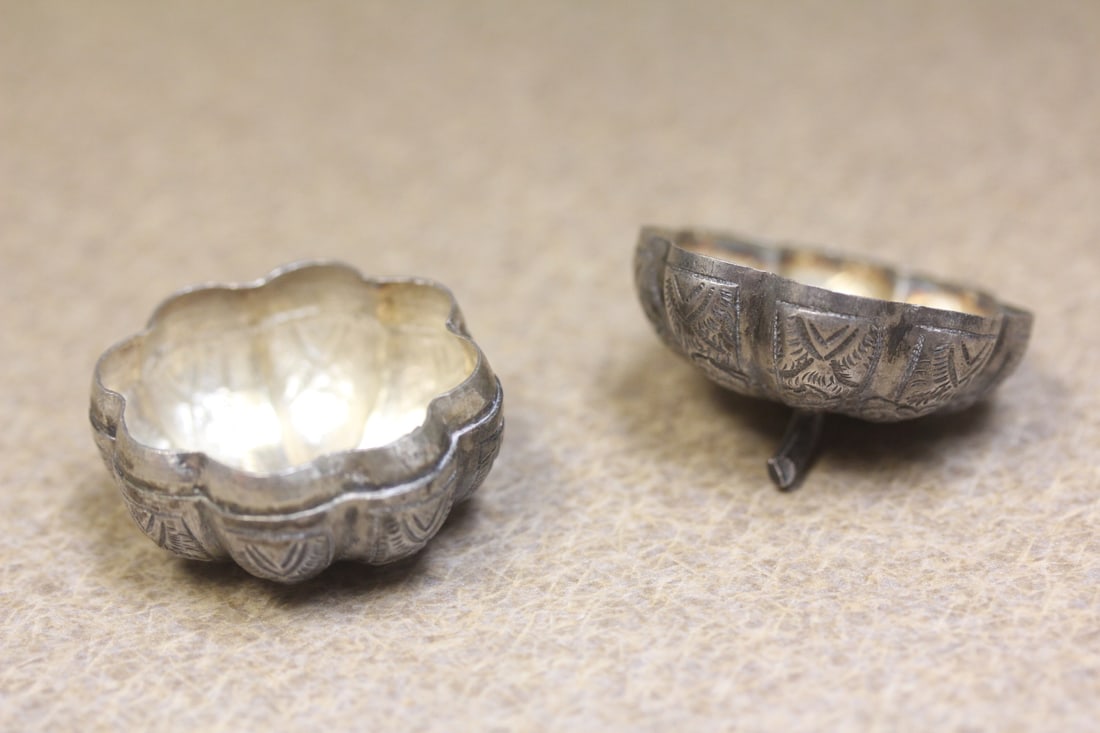 Oriental pumpkin silver trinket box - 8