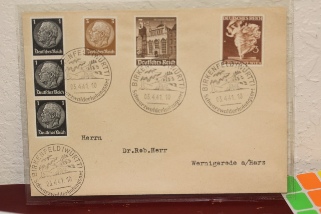 WWII German Stamped Envelope: as shown