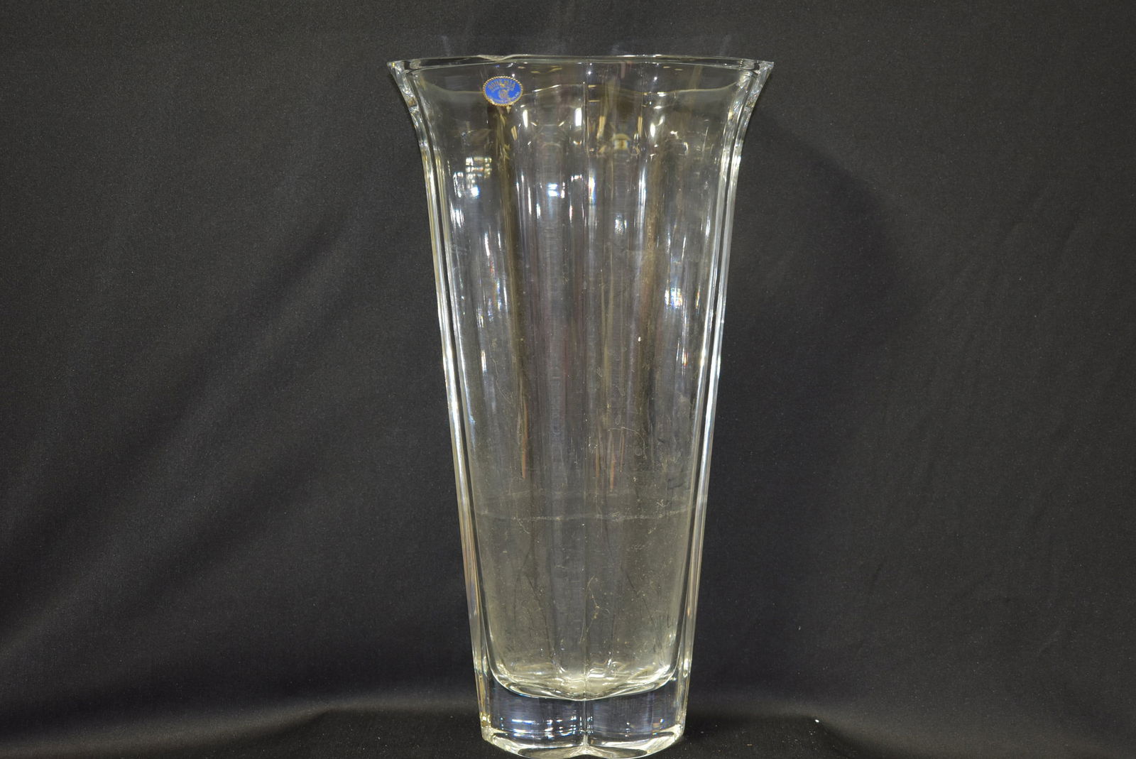 A Heavy Bohemian Crystal Vase (1 of 7)