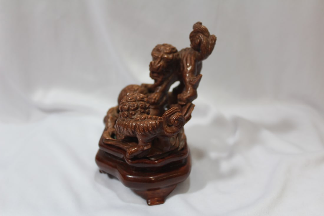 Chinese Carved Foo Dogs? - 2