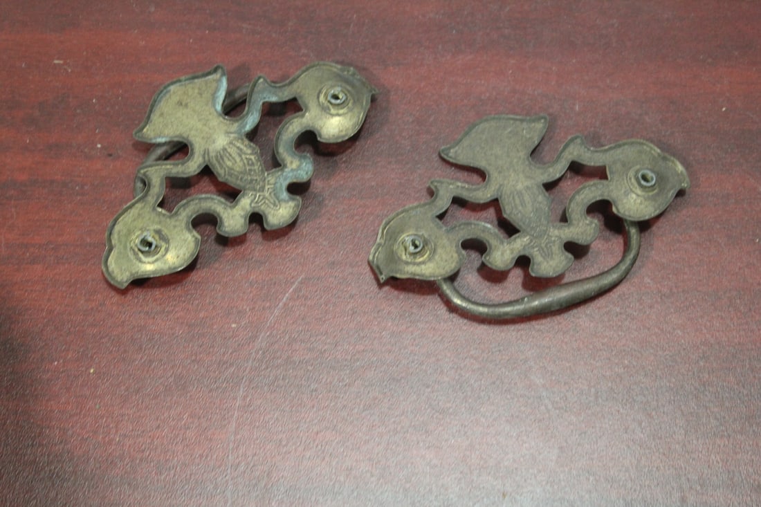 Set of Two Antique Drawer Pulls - 3