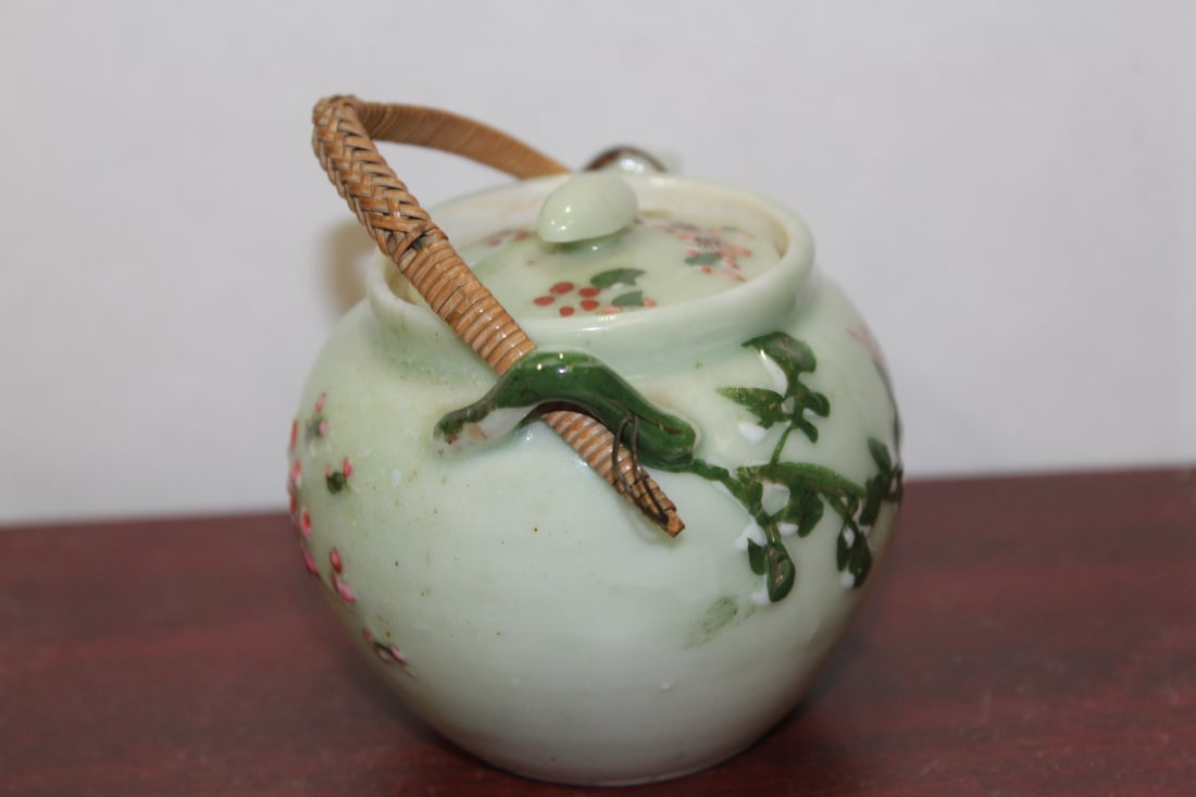 A Chinese or Asian Celadon Small Teapot - 2