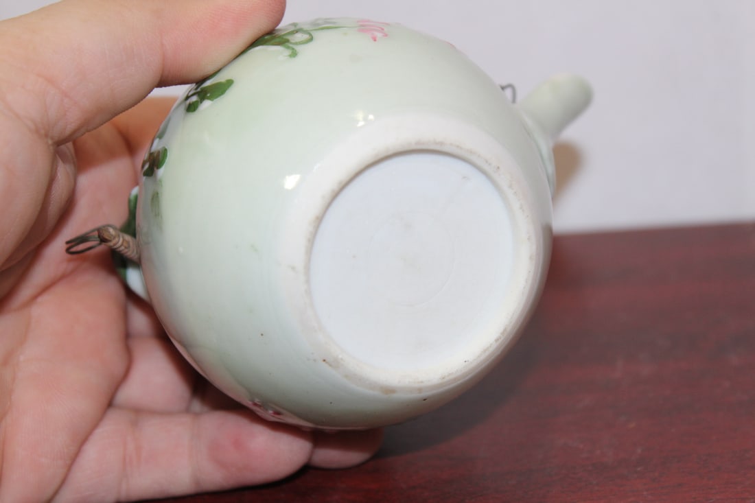 A Chinese or Asian Celadon Small Teapot - 5