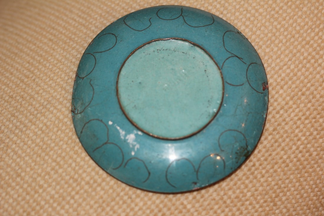 Antique Chinese Cloisonne Small Dish - 3
