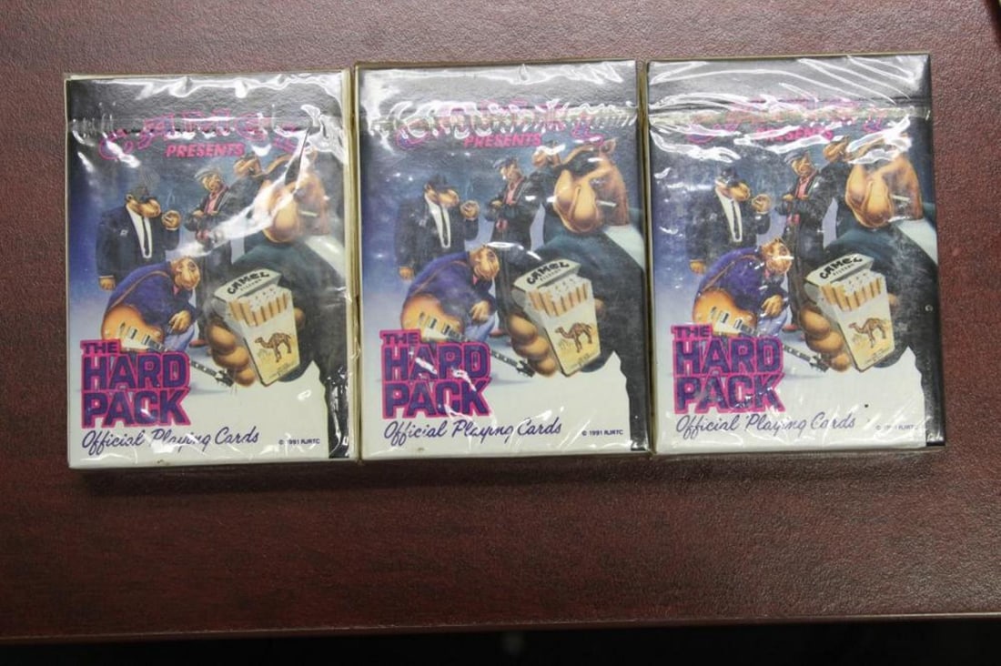 3 Decks of Camel Playing Cards: all sealed