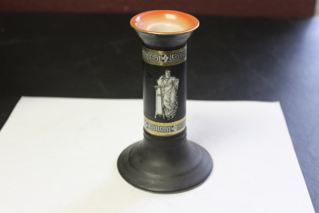 A Royal Bayreuth Candle Stick: 5 1/4 inches tall