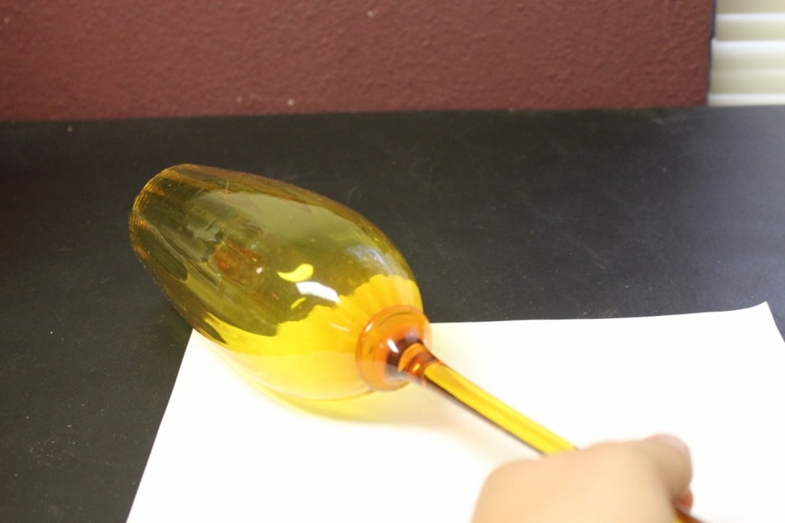 A Blenko (?) Tall Goblet - 4