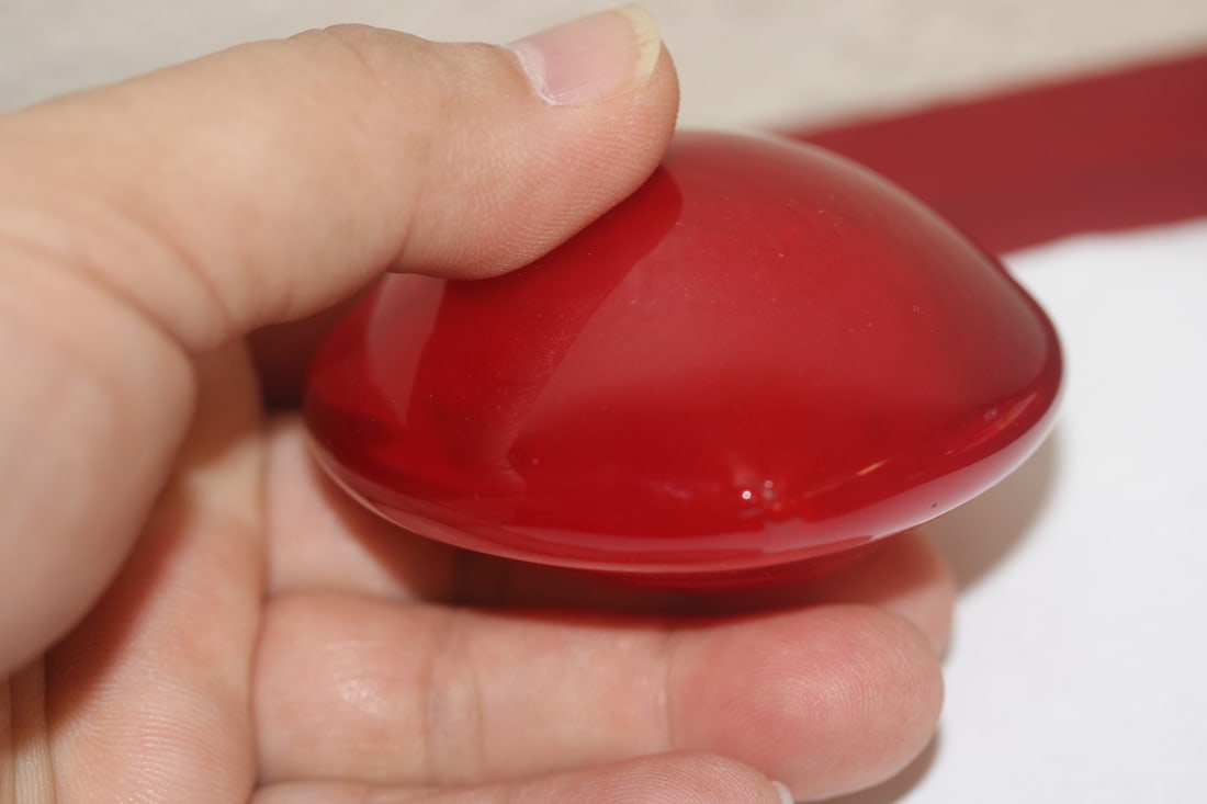 Red Heart Shape Paperweight - 4