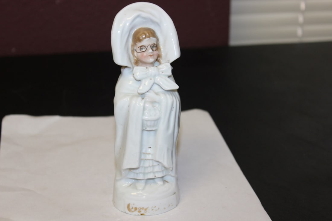 A Vintage/Antique German Ceramic Figure: 7 inches tall
