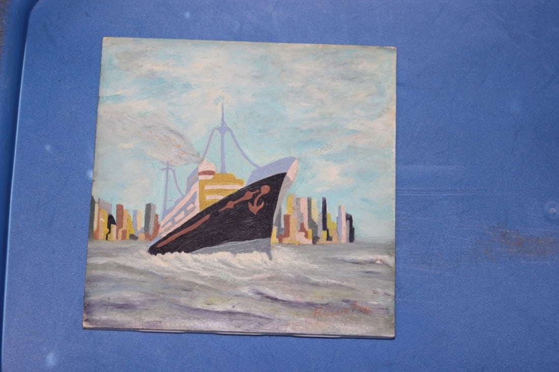 A Robertson Tile Company Artist Signed Tile: Rare - 6 1/8" square