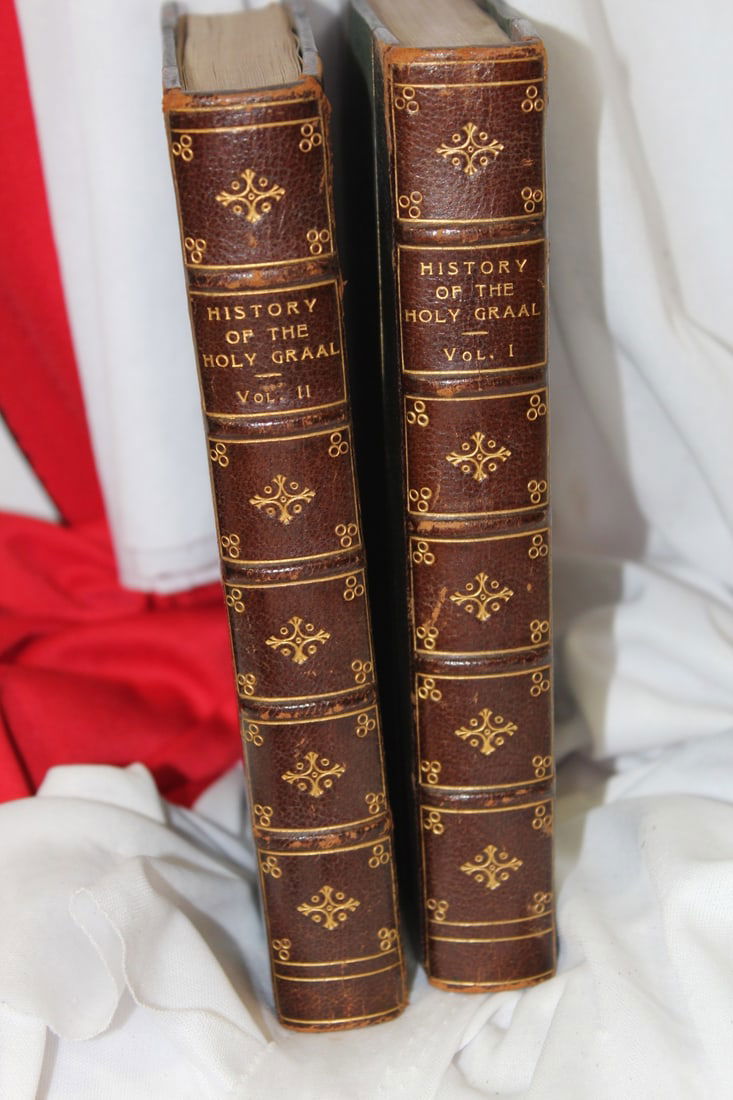 Hardcover Books: History of the Holy Graal: extremely rare hardcover book - volume I-II - limited to two hundred copies - these are copy 101 - dated 1898 - first edition - wire transfer only on these items
