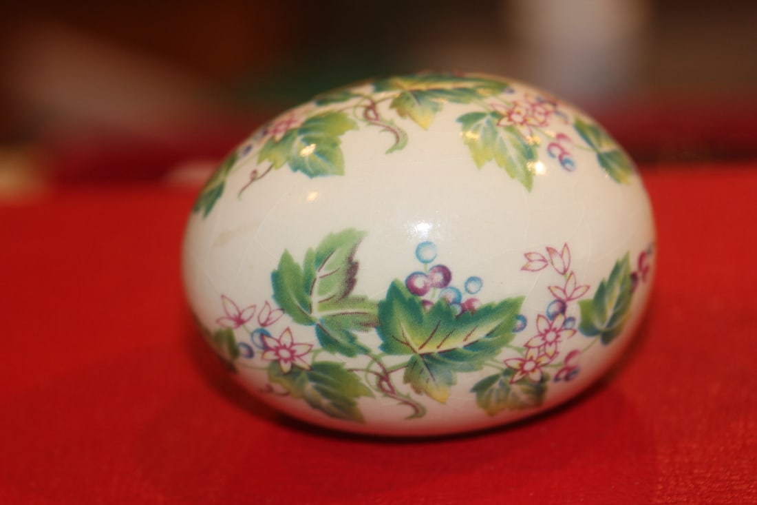 The Egg Lady Ceramic Egg: 2 3/8" across