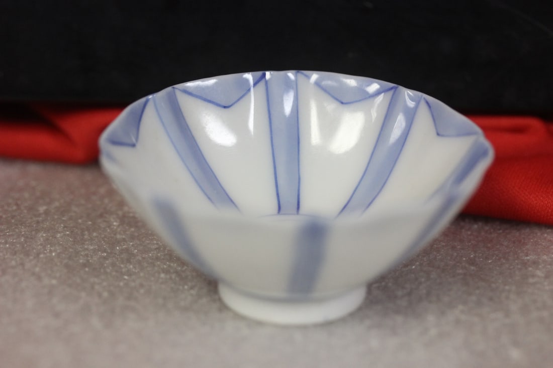 A Miniature Chinese Signed Blue and White Bowl (1 of 6)