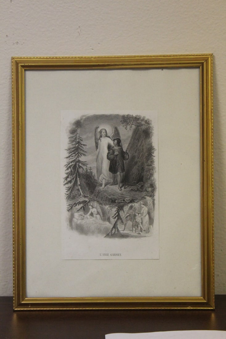 A Framed Engraving or Print: 12" x 9 1/2" - not examned out of the frame