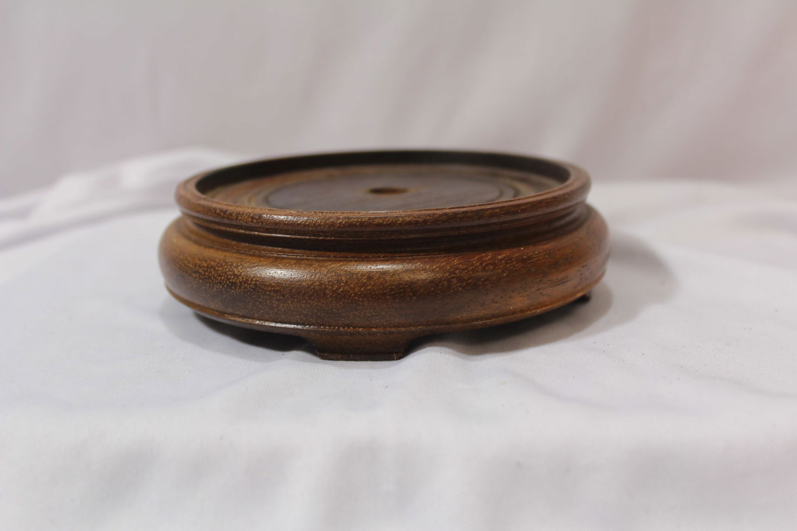 A Chinese Wooden Stand: 4 1/4" inside diameter