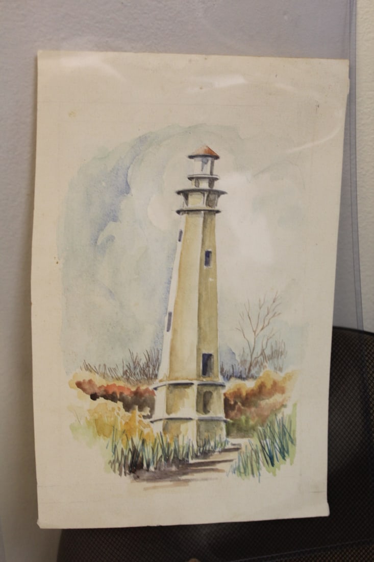 Watercolour of a Light House (1 of 4)