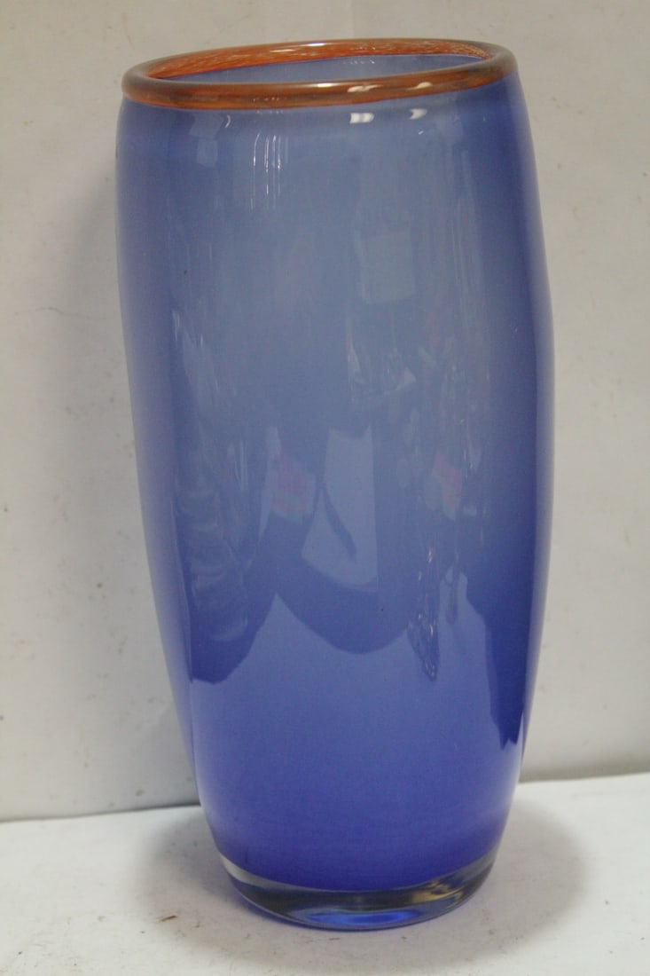 A Signed Artglass Vase (1 of 7)