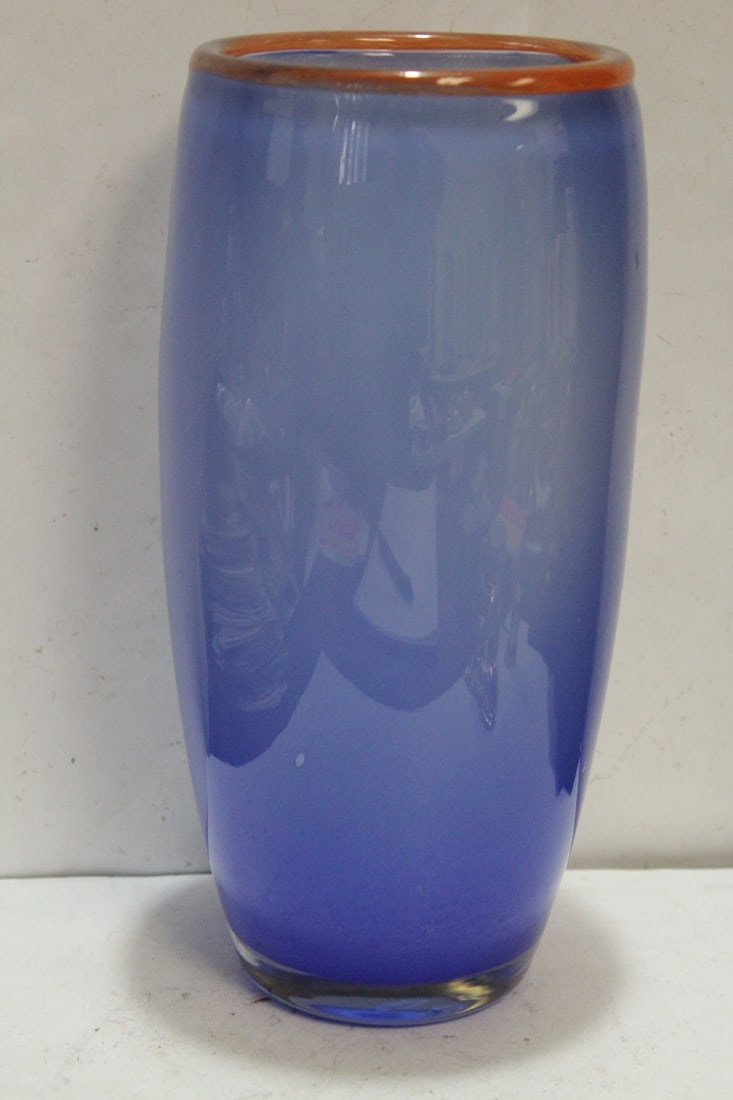 A Signed Artglass Vase - 3