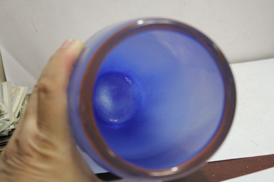 A Signed Artglass Vase - 7