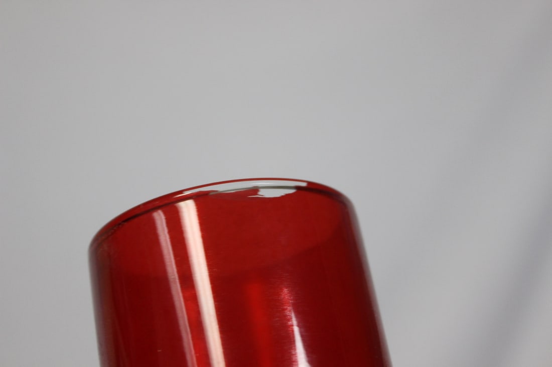 Two Ruby Red Glass Articles - 5