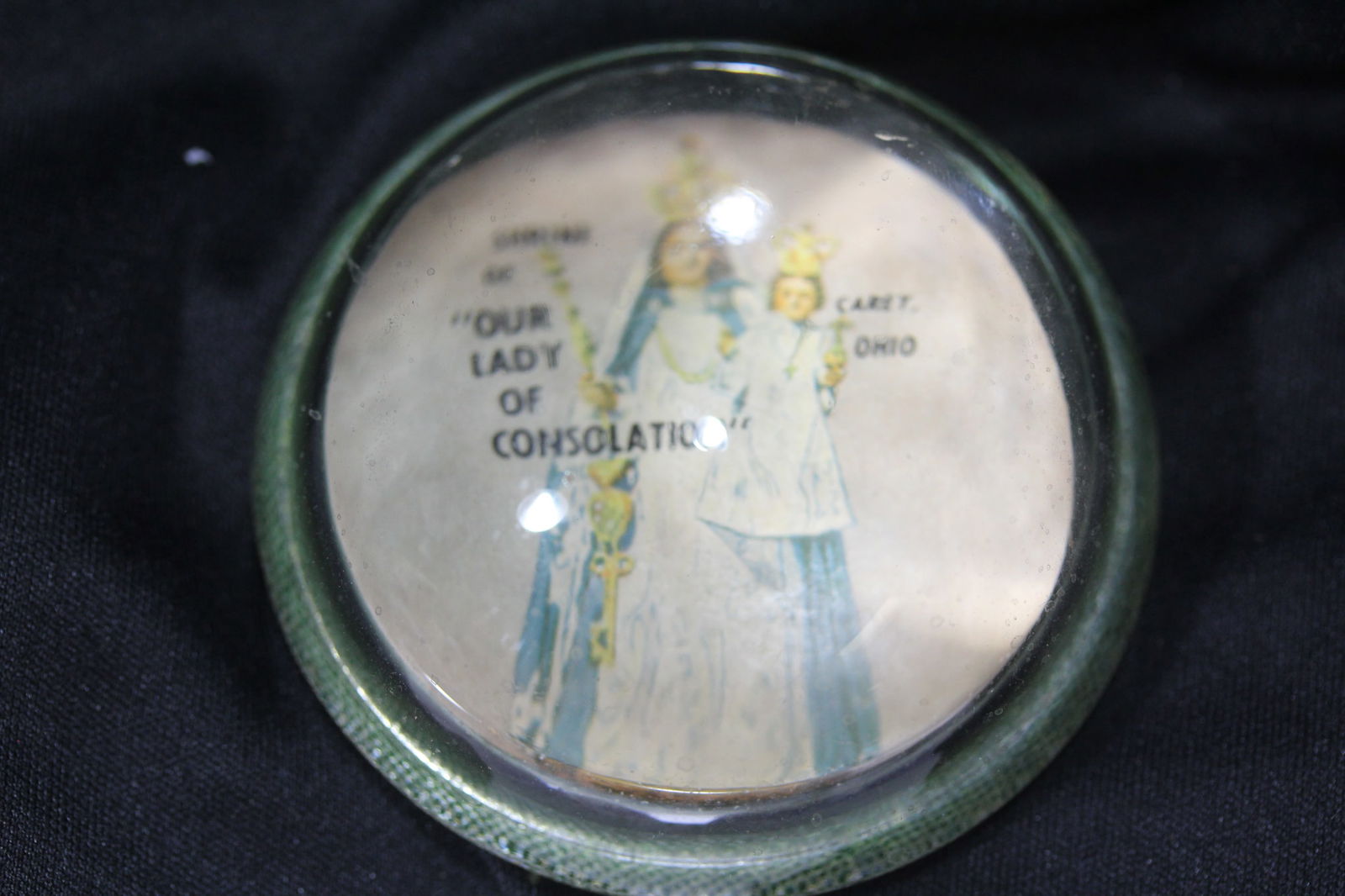 An Icon Style Vintage Paperweight: 3 inches across