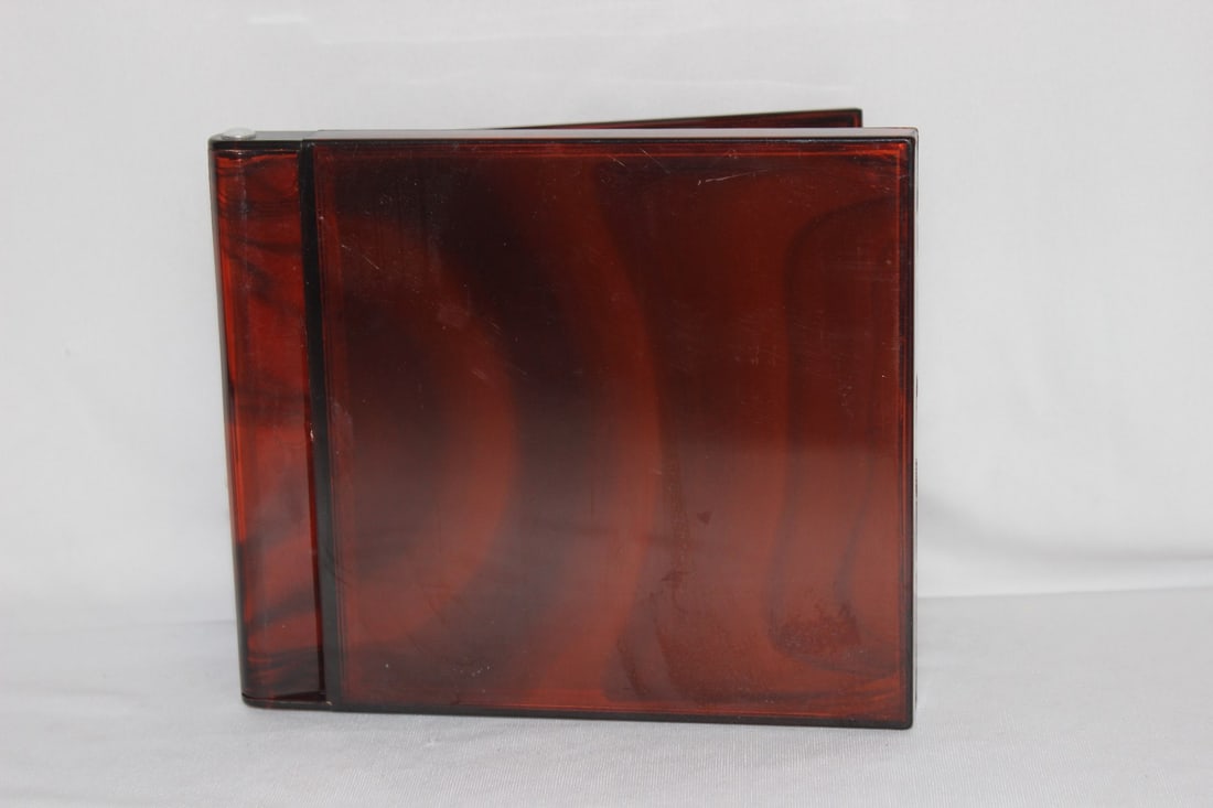 A Lucite Folding Mirror: 6 5/8" long