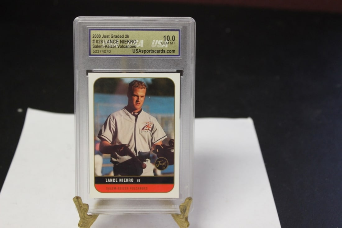A Graded Lance Niekro Baseball Card (1 of 2)