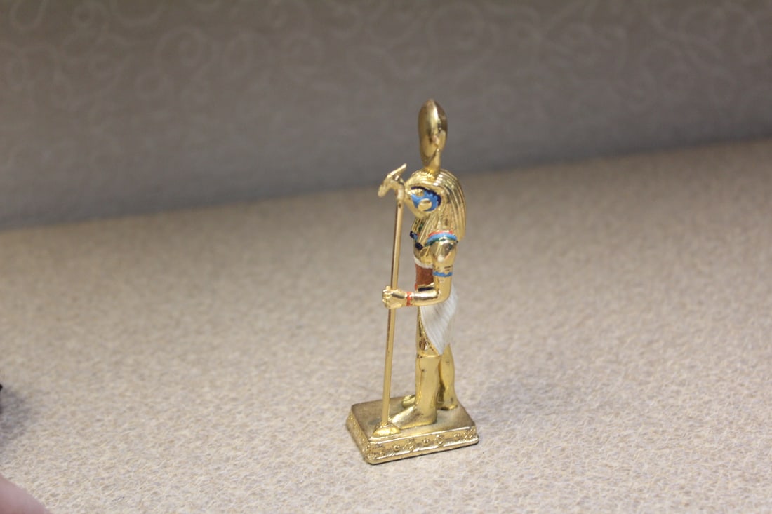 Solid Brass Egyptian Figurine - 2