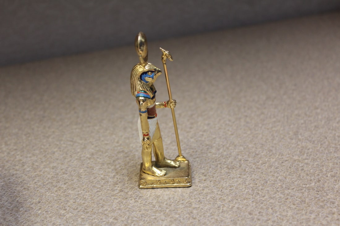 Solid Brass Egyptian Figurine - 4