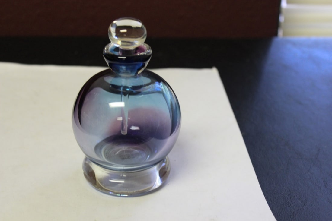A Signed 1996 Perfume Art Glass Bottle (1 of 6)