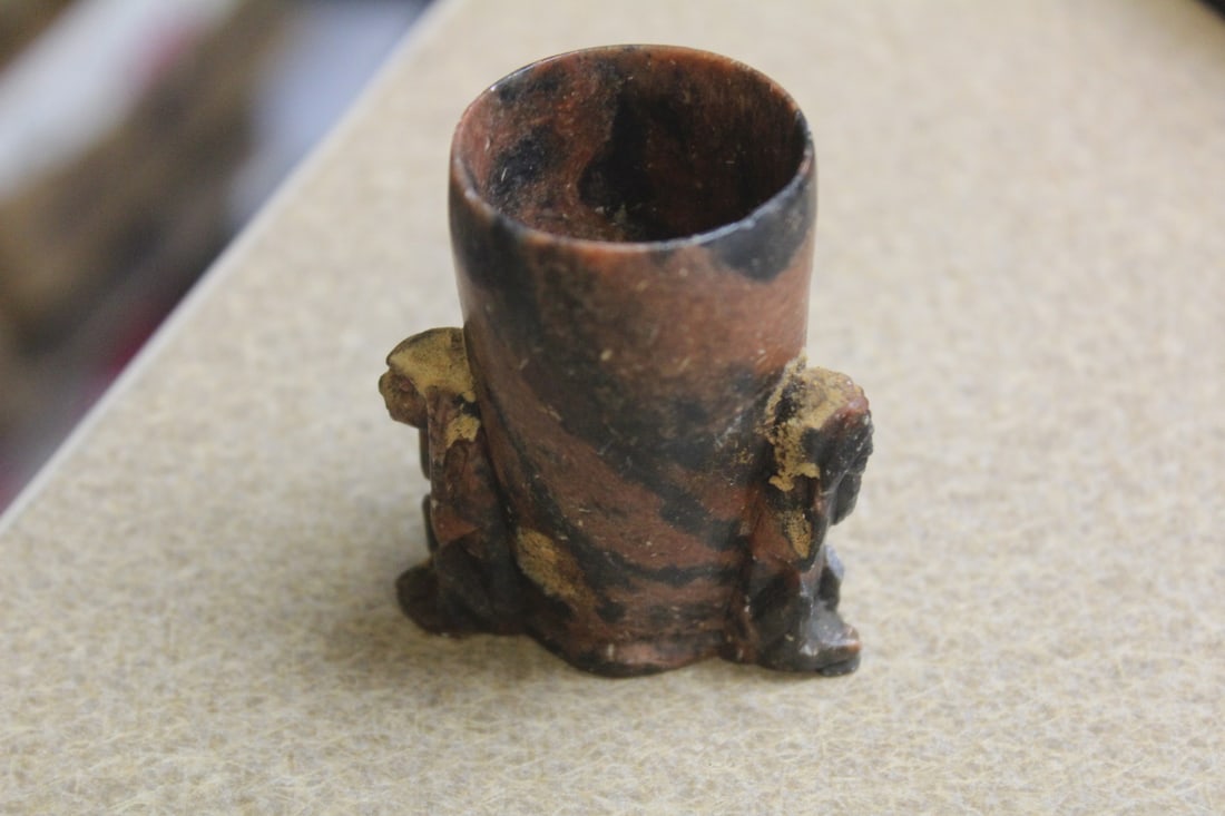 Antique Chinese Soapstone Toothpick Holder (1 of 9)