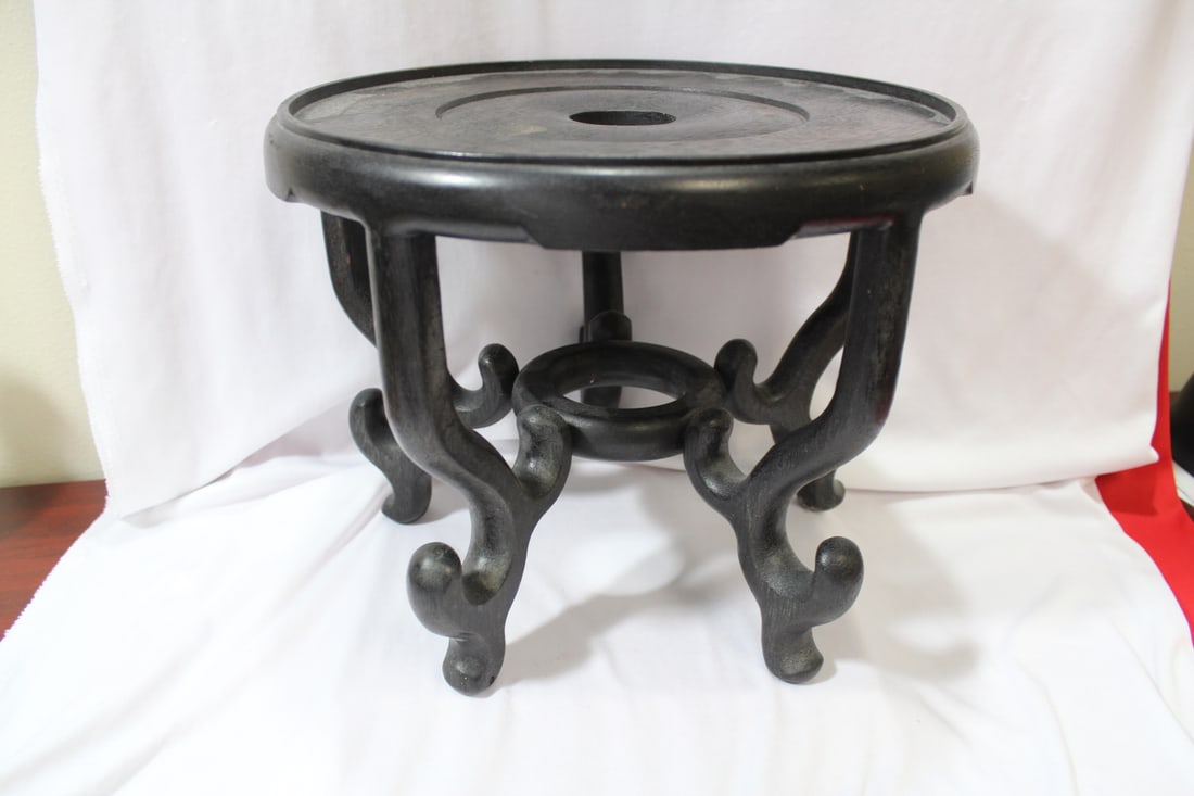 A Large Floor Vase Wood Stand (1 of 7)