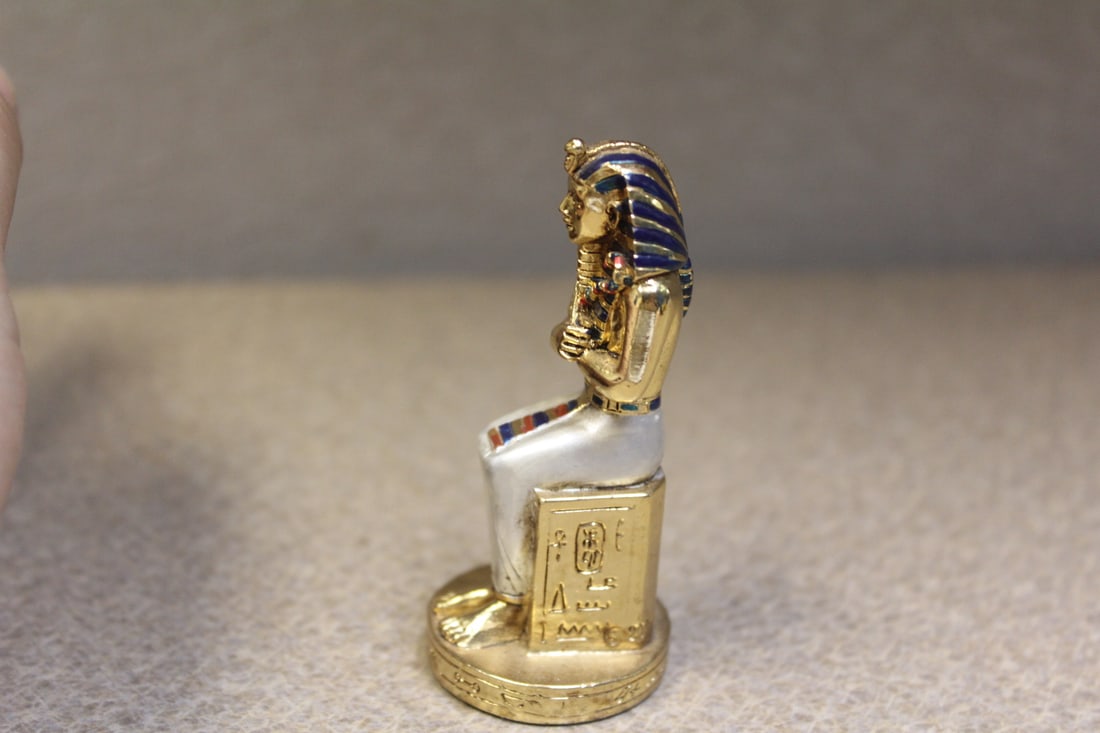 Solid Brass Egyptian Figurine - 2
