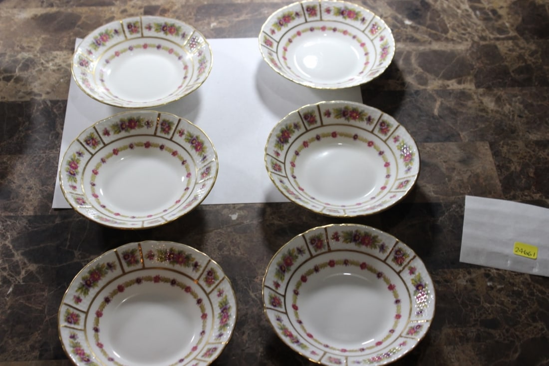 Set of 6 Cauldon Nut Bowls or Dishes: 5 1/8 inches in diameter
