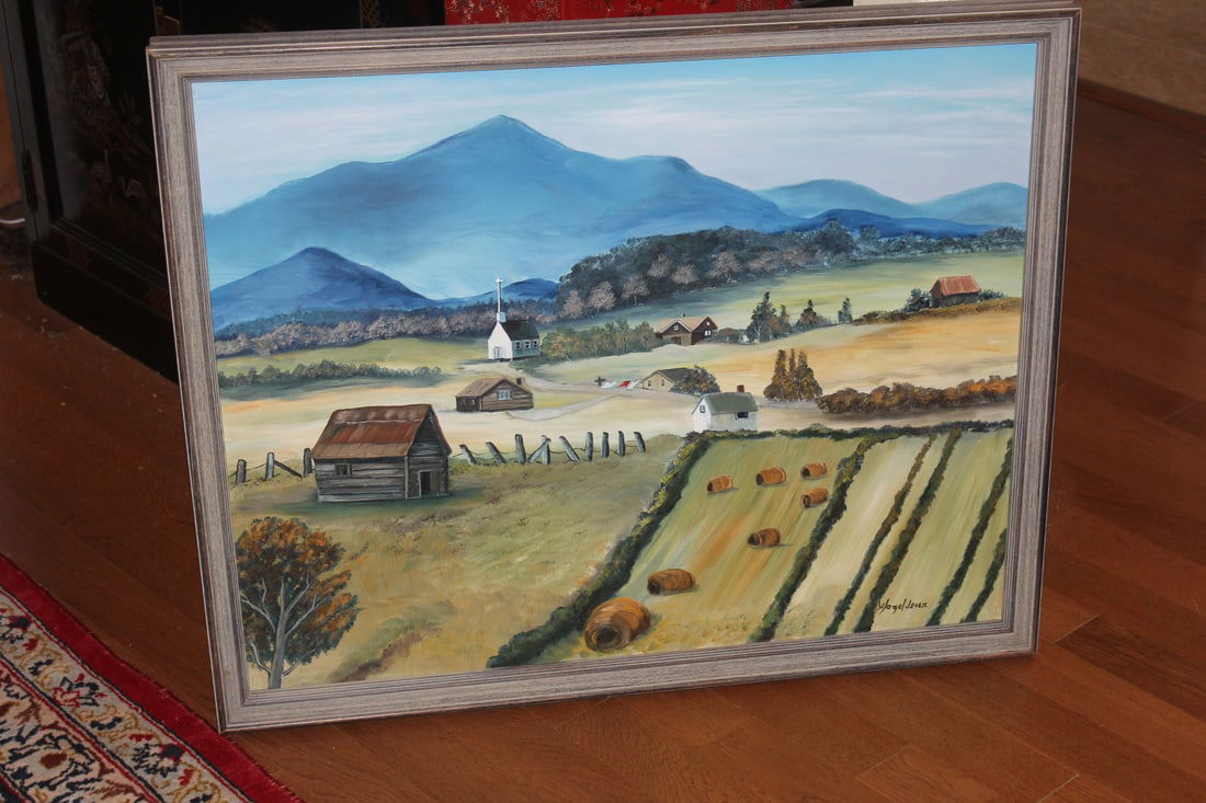 Oil on Canvas by Hazel Lover: overall= 32" x 26"